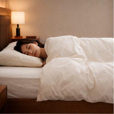 ふるさと納税 和泉市 【ダブル3点セット】オーガニックコットンなめらか80サテンカバーセット キナリ |  | 01