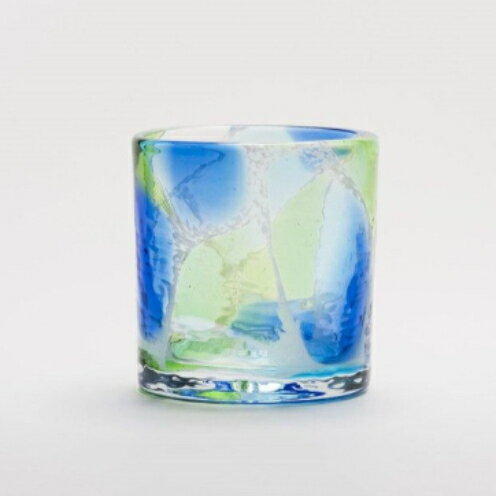 【ふるさと納税】【RYUKYU GLASS WORKS 海風】ロックグラス「海想」