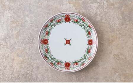 源右衛門窯 赤絵花唐草文 皿 器 食器 盛皿 飾り皿 プレート 有田焼 | 85000円 8.5万円 8万5千円 | ad040