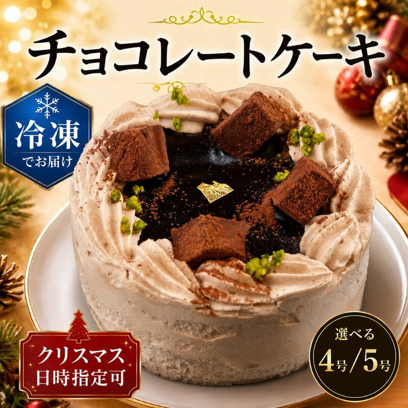 【ふるさと納税】 チョコレートケーキ 選べる 4号 5号 冷凍 冷凍ケーキ チョコレート スイーツ バースデーケーキ 誕生日ケーキ クリスマスケーキ アニバーサリー 贈り物 ギフト 取り寄せ プレゼント クリスマス お祝い 記念 神奈川県 厚木市 株式会社かぼちゃの馬車