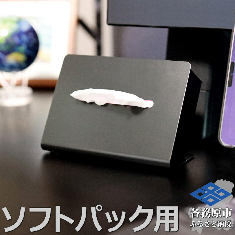 【ふるさと納税】TS10-01BK ZEOOR ソフトパック用ティッシュケース 横型 ブラック