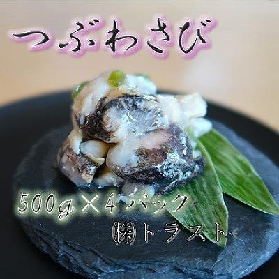 ふるさと納税 根室市 【北海道根室産】つぶわさび500g×4P C-46001