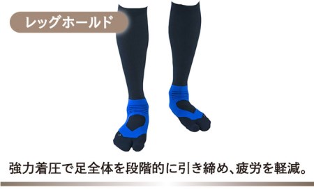 【27-29cm】Runtage 着圧ゴルフソックス アスリートラウンドPRO Ver.2＜ホワイト＞[HBB018] スポーツウェア ゴルフ ソックス ランニング 運動用