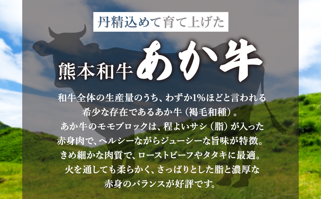 あか牛モモブロック 約500g