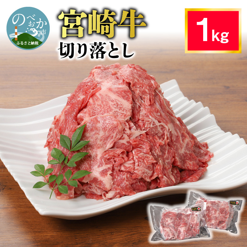 宮崎牛切り落とし1kg N0140-YA5507