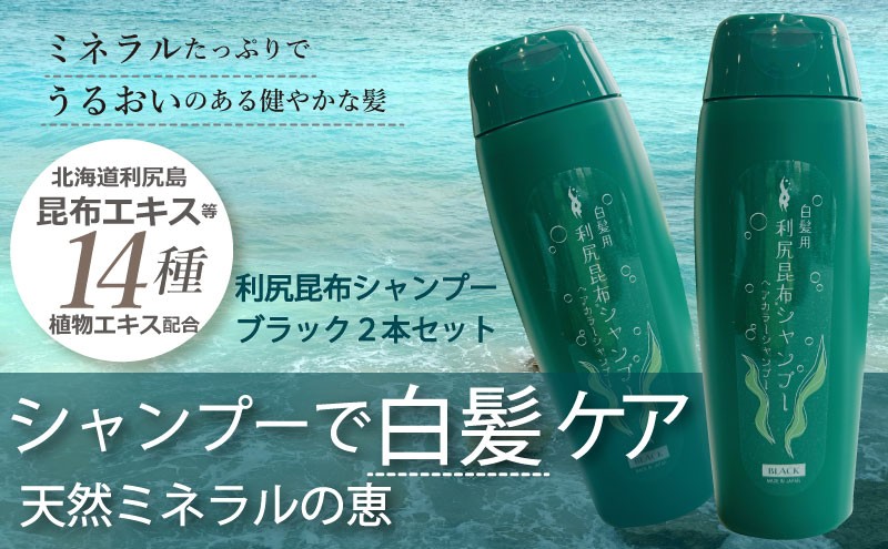 
                  利尻昆布 ヘアカラー シャンプー ブラック 2本セット[№5346-0019]
                