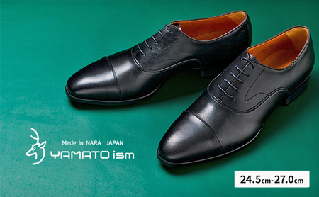YAMATOism ヤマトイズム 牛革ビジネスシューズ 紳士靴 YAP100（ブラック）【ファッション・靴・シューズ・革製品・革靴】 光沢感 24.5cm