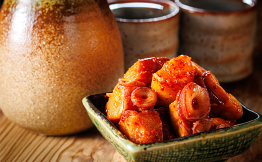 みなとのタコキムチ＜北海道釧路町 昆布森産タコ使用＞300g×2コ