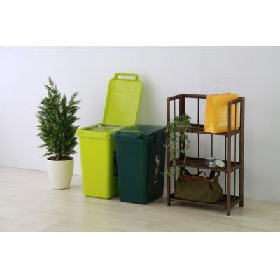 ふるさと納税 恵那市 ごみ箱　連結　45L　グリーン　2個組　 |  | 01