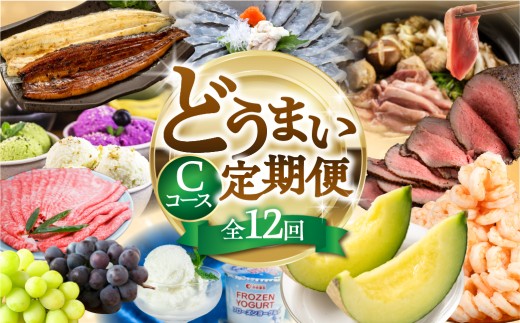 【農産物コース】穂の国の恵み どうまい 定期便 全12回 Cコース 農産物 ( 餃子 むき えび うなぎ おでん 鴨鍋 かも鍋 トマト とうもろこし シャインマスカット 巨峰 ぶどう メロン ジェラート フローズンヨーグルト ) ご当地 人気 名産品 頒布会 豊橋