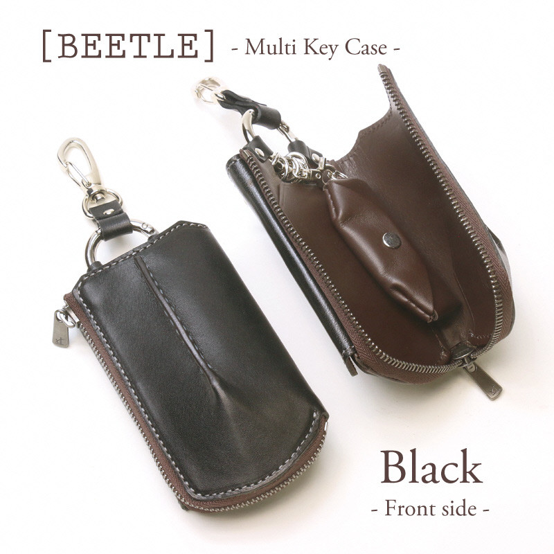 
                  【こだわりの革アイテム】マルチキーケース ビートル「Beetle」（ブラック）1087012  革製品 レザー キーケース ケース
                