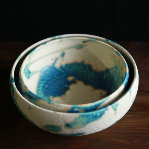 【ふるさと納税】【志陶房】サラダボウル（大・小）2個セット