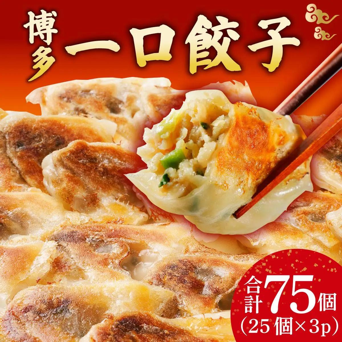  冷凍 博多一口餃子 25個入り×3パック