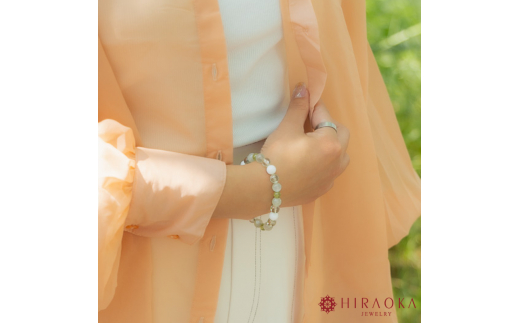 ご縁結びパワーストーンブレスレット(縁結び01)･8mm玉 (18.4cm)