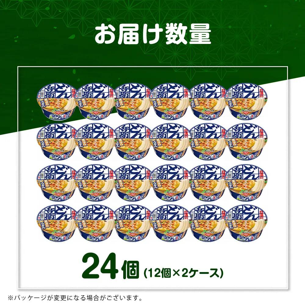 日清 北のどん兵衛 天ぷらうどん 北海道仕様24個