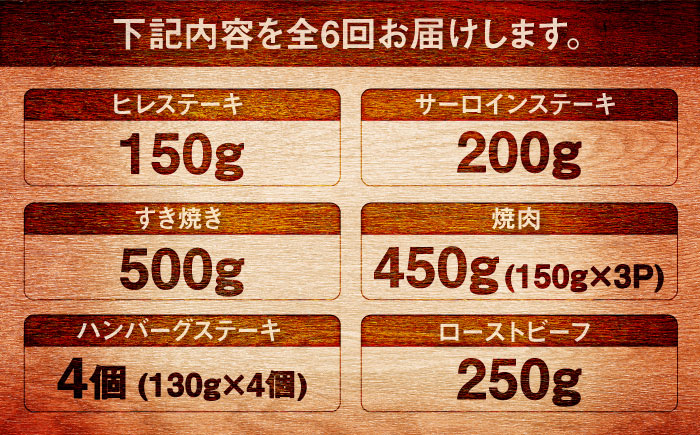 【全6回定期便】佐賀牛一頭フルコース定期便 / 牛肉 / 佐賀県 / 有限会社佐賀セントラル牧場 [41ASAA309]