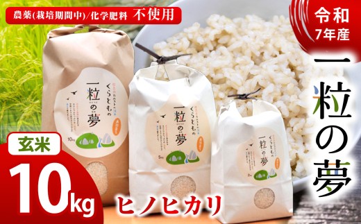 玄米 ヒノヒカリ 10kg 農薬 ( 栽培期間中不使用 )・ 化学肥料不使用 令和7年産 米 ｜ 精米 玄米 米 ヒノヒカリ 美祢市 美祢 山口県 結び家 くらとも