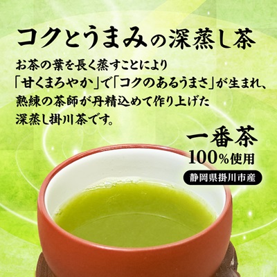 【新茶先行受付】【訳あり】深蒸し掛川茶100g×10袋(計1kg) 訳ありは袋だけ!静岡が誇る日本茶【配送不可地域：離島・沖縄県】