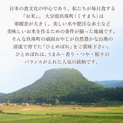 ふるさと納税 玖珠町 【令和7年 大分県玖珠産・お米・ひとめぼれ 10kg】3回お届け!頑固おやじのこだわり米 精米 |  | 01