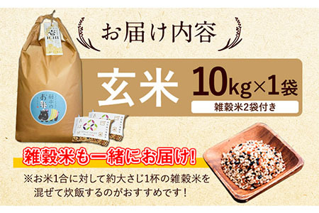 令和5年産 特別栽培米 いのちの壱(玄米)10kg×1 雑穀米付き《90日以内に出荷予定(土日祝除く)》 熊本県 南阿蘇村 熊本県産 虹色のかば 雑穀米