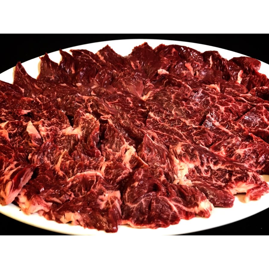 ＜ダイニング味遊＞島原の恵み食べ比べ1（国産牛サガリ肉西京味噌漬け、雲仙もみじ豚肉、味付き中おちカルビースタミナ焼き）