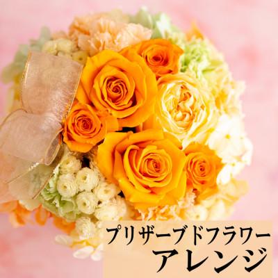 ふるさと納税 佐世保市 バラとカーネーションのプリザーブドフラワーアレンジ