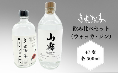 きよかわ 飲み比べ《ジン_ウォッカ》セット 500mlx2本（Bg-003）
