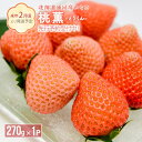 【ふるさと納税】【先行予約受付中】北海道浦河産いちご「桃薫」270g×1P[13-279] 北海道 浦河 ふるさと納税 いちご 苺 桃薫 モモ 希少 送料無料