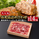 【ふるさと納税】肉ランキング上位セット！ 佐賀県産 黒毛和牛 切り落とし 500g & 佐賀牛入り 黒毛和牛 ハンバーグ (150g×6個) 900g 吉野ヶ里町/石丸食肉産業 [FBX007]