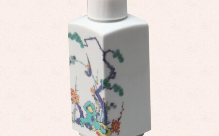 有田焼 ポチっとちょいかけ 醤油さし 角型 松竹梅 /やきもの工房 成[UDU063] 醤油差し