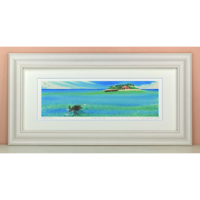 
            栗乃木ハルミ版画額装品「honu2」【1229381】
          