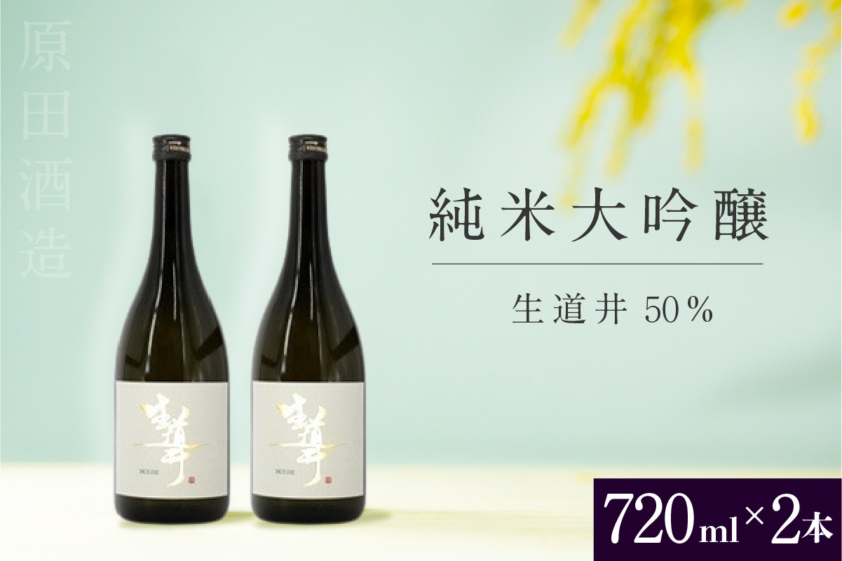 知多半島東浦の地酒 【生道井50％】純米大吟醸　720ml×2本｜日本酒 720ml×2本