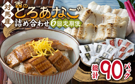 【全6回定期便】対馬産 穴子 詰め合わせ 15PAC [WAV009] 対馬 新鮮 とろ あなご 煮穴子 冷凍 海鮮 