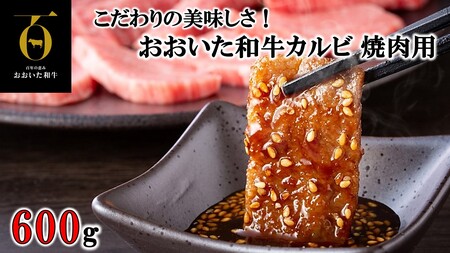 2579R_こだわりの美味しさ！おおいた和牛カルビ 焼肉用 600g