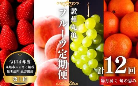 フルーツ定期便 12回 讃州丸亀 旬の果実セット ﾌﾙｰﾂﾌﾙｰﾂﾌﾙｰﾂﾌﾙｰﾂ 定期便
