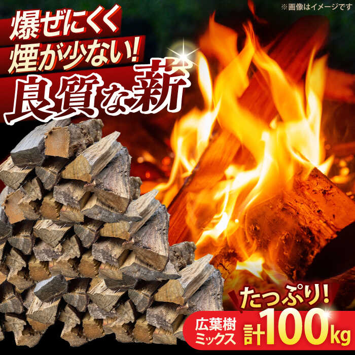 【ふるさと納税】薪 広葉樹ミックス 計100kg【太田製作所】[NCF101]