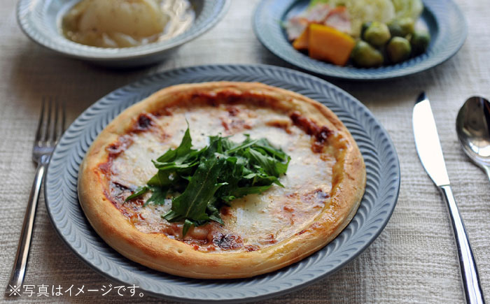 【波佐見焼】ローズマリー リム プレートL グレー【翔芳窯】 [FE216]