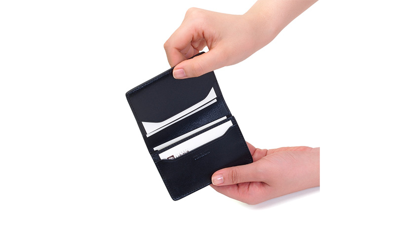 マルチ名刺入れ ブラスコット  黒 ＜名入れ有＞