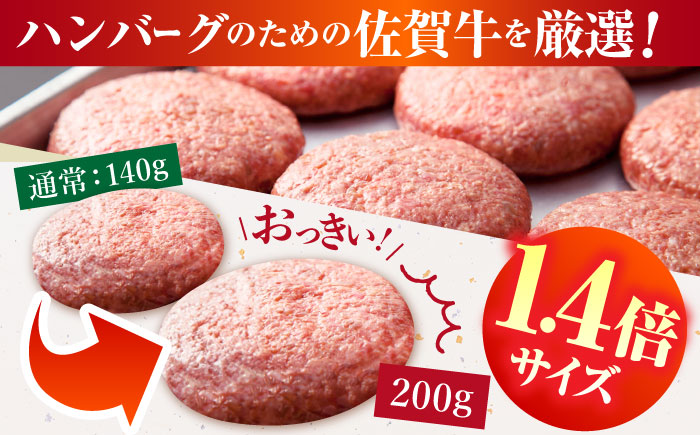 【全3回定期便】たっぷり 佐賀牛 ハンバーグセット（20個）【肉の三栄】 [HAA039]