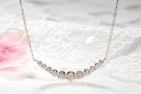 【0.5ct】K18イエローゴールド　ダイヤモンド　ラインネックレス SPD1463-18Y SWAV058｜山梨県 昭和町 ジュエリー アクセサリー ギフト プレゼント 贈り物 記念日 誕生日 カジ