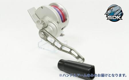 削り出しのアルミ製高級釣具『SDK AP115kai ディープライナー TERA用 115mmハンドルアーム』ガンメタカラーVer　釣り 釣り具 ハンドルアーム 日本製 セキダイ工業 東京 大田区