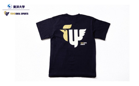 【東洋大学】応援Tシャツ　キラキラ紺　 L