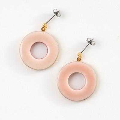 ふるさと納税 多治見市 【美濃焼】えんピアス『桜』【七窯社】