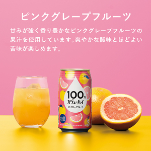【定期便3回】100％カジューハイピンクグレープフルーツ 340ml × 72本 | 栃木県 下野市