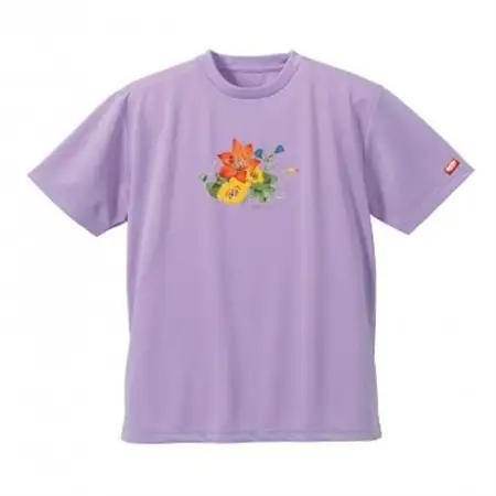 JTTA公認　卓球ユニフォーム【男女兼用(ドライ):Mサイズ】フラワー　ラベンダー_装飾品・工芸品  洋服 _【1518789】