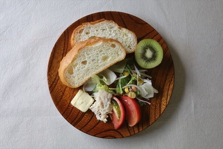 漆 仁取皿 (ニトリ皿) ケヤキΦ24cm　【グッドデザイン賞受賞 木 雑貨 食器 プレゼント 送料無料 日本製 神奈川県小田原市】