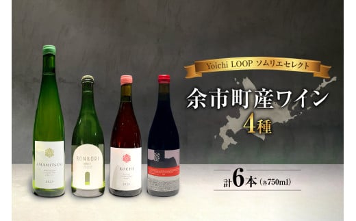 Yoichi LOOP ソムリエセレクト 余市町産ワイン（4種）6本セット