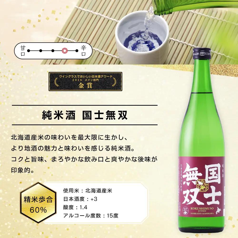 【ふるさと納税限定セット】　代表銘柄「国士無双」各720ml×３種飲み比べ 日本酒 日本酒_05885