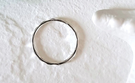 シルバーリング 槌目リング 1.8ミリ 選べるサイズ アクセサリー 指輪  10000円 神奈川 湘南 藤沢