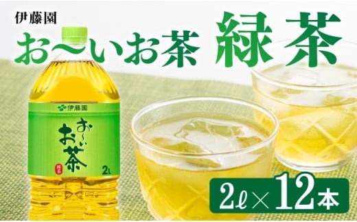 おーいお茶 緑茶 2L×6本×2ケース [D07353]